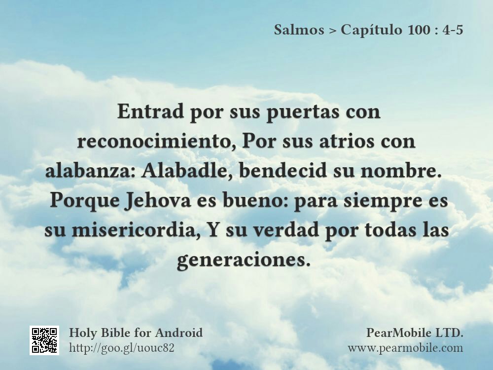 Salmos, Capítulo 100:4-5